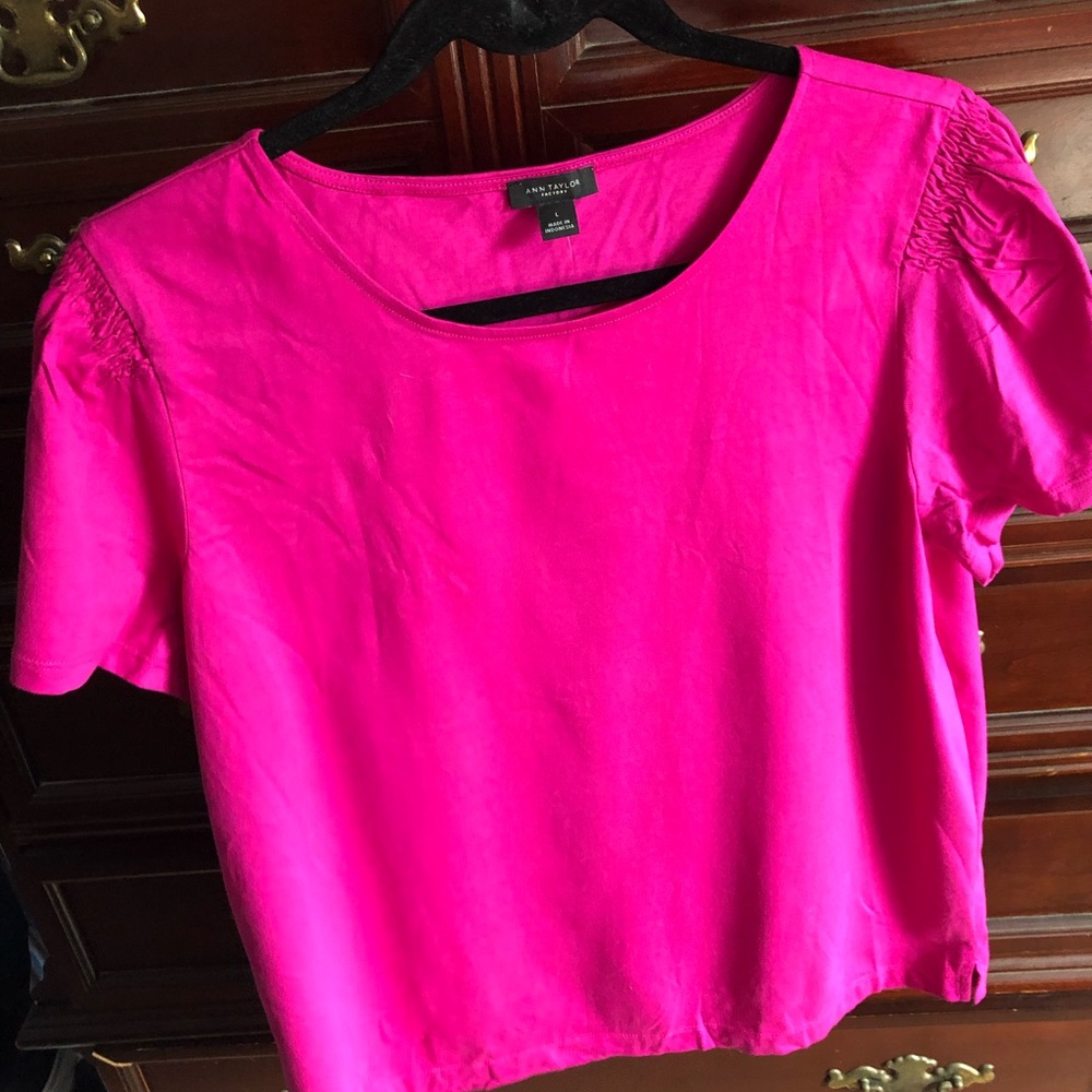 Ann Taylor Factory Pink Blouse